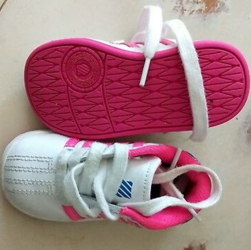 K-Swiss Classic Toddler Girls Athletic Shoes 6 Whi